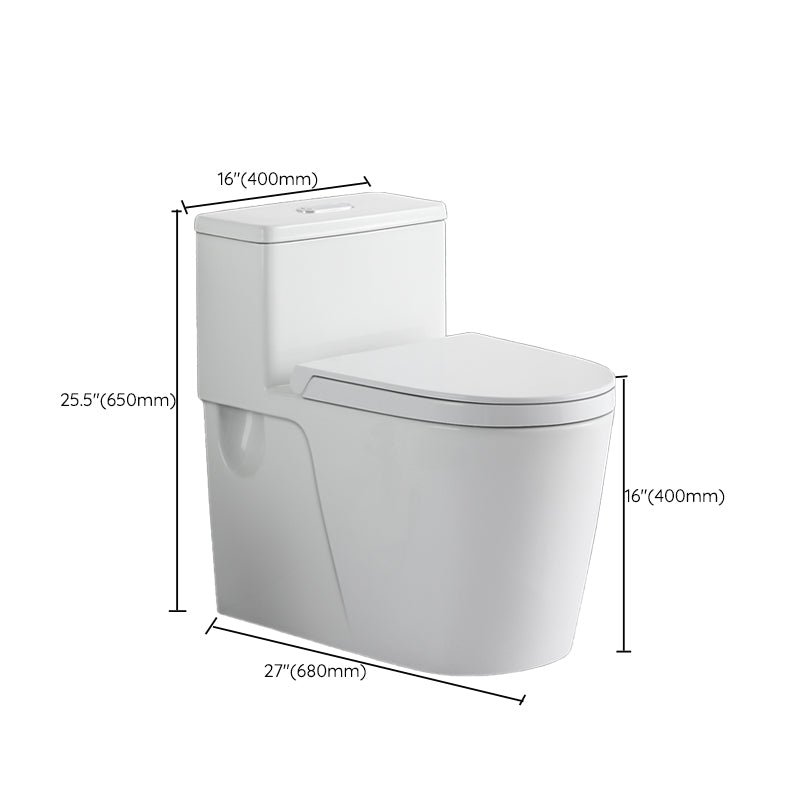 Floor Mounted Urine Toilet One Piece Toilet Modern Siphon Jet Porcelain Toilet