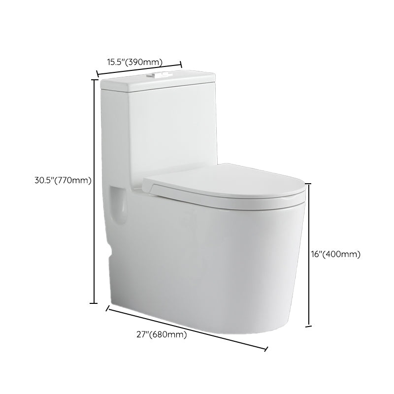 Floor Mounted Urine Toilet One Piece Toilet Modern Siphon Jet Porcelain Toilet