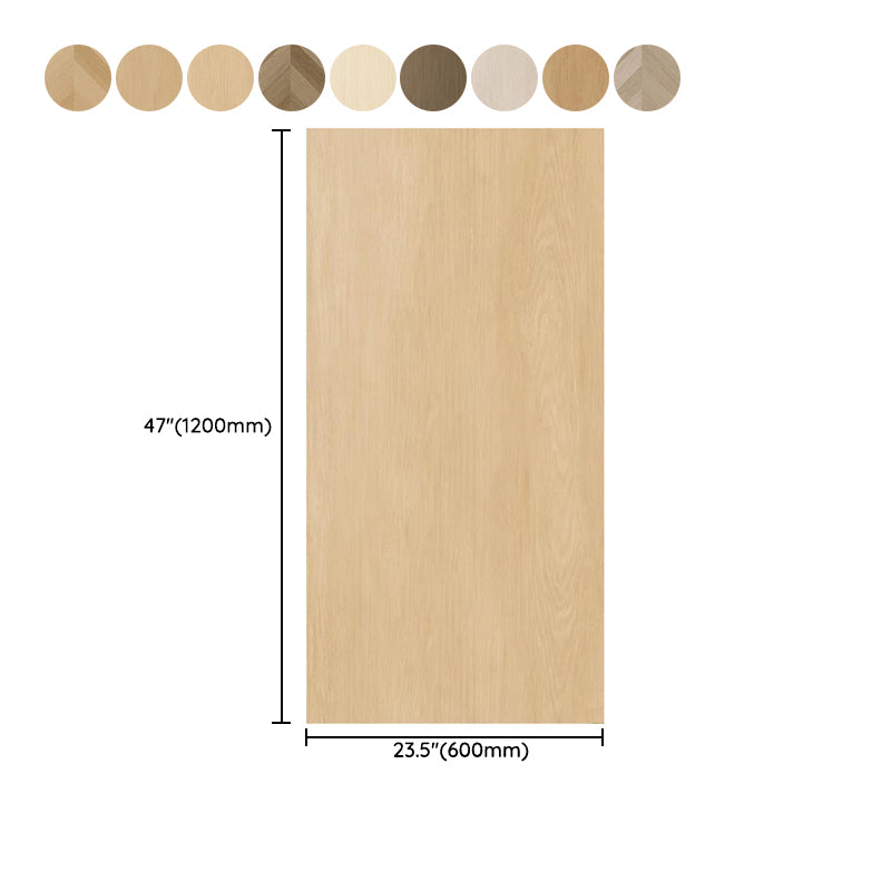 Light Brown Wooden Pattern Tile Rectangular Singular Tile for Living Room