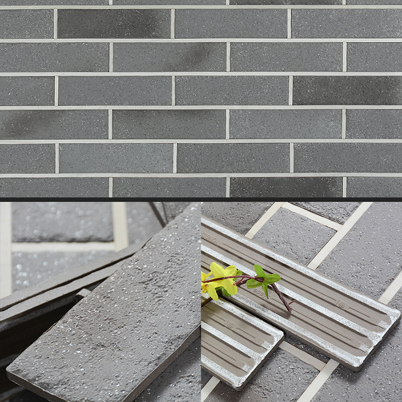 Gray Grid Mosaic Wall & Floor Tile Rectangular Outdoor Floor Tile