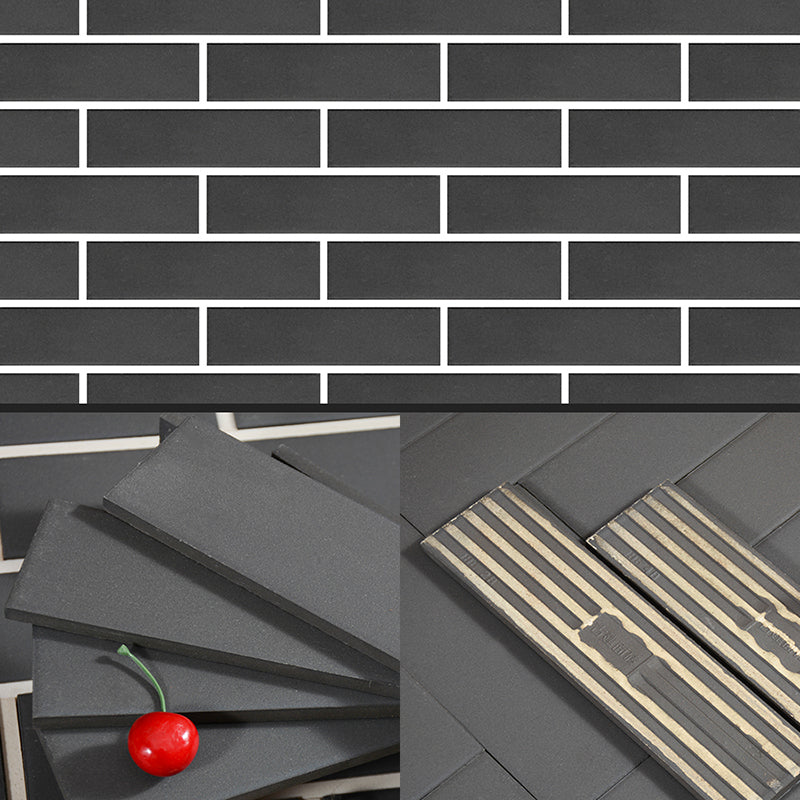 Gray Grid Mosaic Wall & Floor Tile Rectangular Outdoor Floor Tile