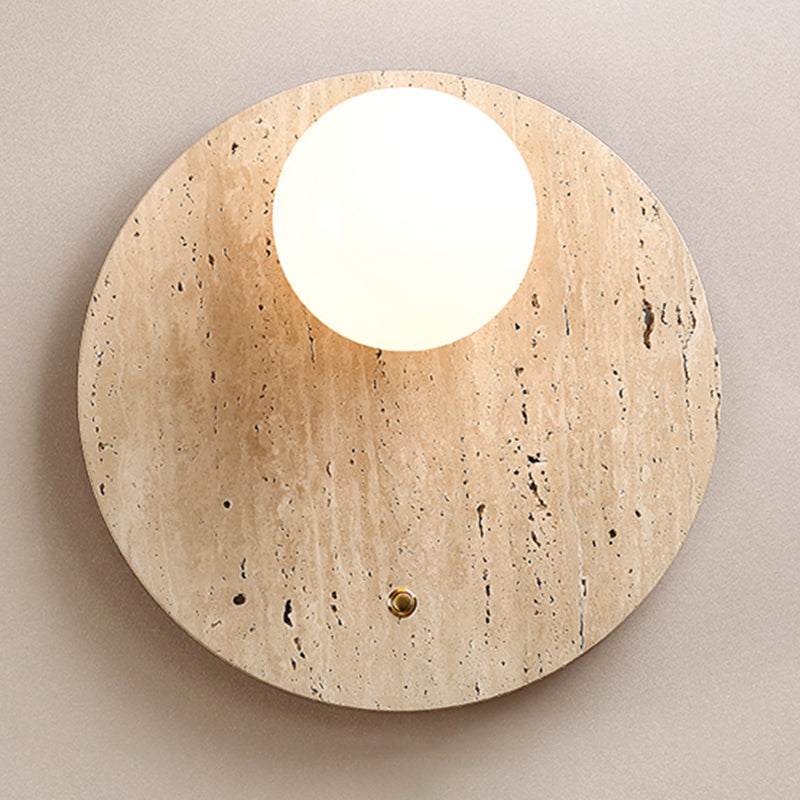 Modern 1-Light Wall Mounted Lighting Stone Wall Lamp for Bedroom