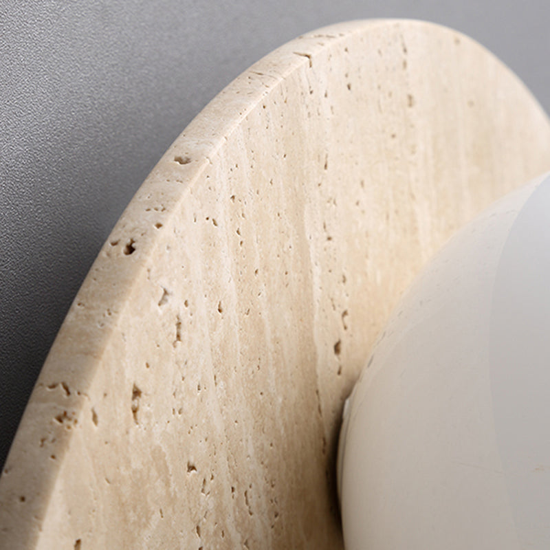 Modern 1-Light Wall Mounted Lighting Stone Wall Lamp for Bedroom