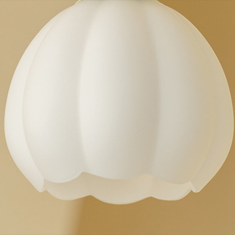 Contemporary 1-Light Wall Sconce Lighting Glass Shade Wall Lamp for Bedroom