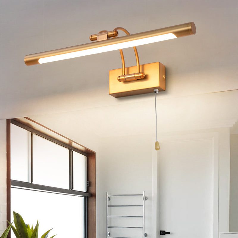 LED Mirror Front Light Modern Simple Vanity Light with Plastic Shade for Bathroom