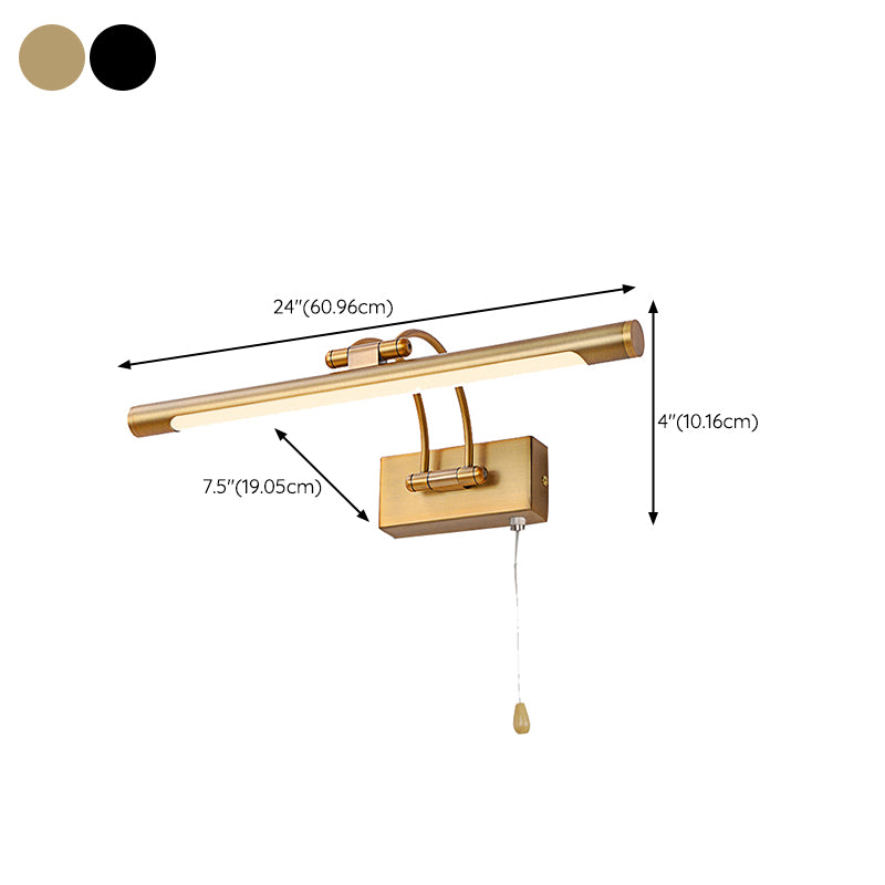 LED Mirror Front Light Modern Simple Vanity Light with Plastic Shade for Bathroom