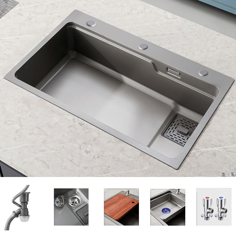 Kitchen Sink Stainless Rectangular Water Purification Kitchen Sink with Faucet