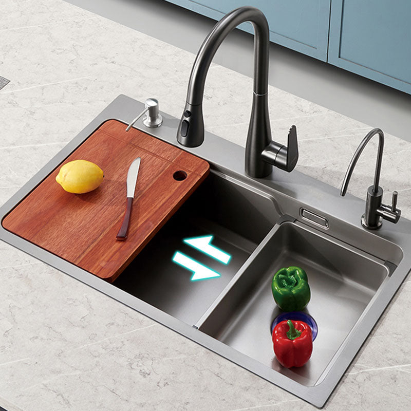 Kitchen Sink Stainless Rectangular Water Purification Kitchen Sink with Faucet