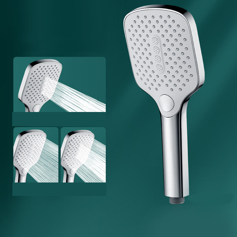Rectangular Self-Cleaning Hand Shower Adjustable Spray Pattern Wall-Mount Hand Shower