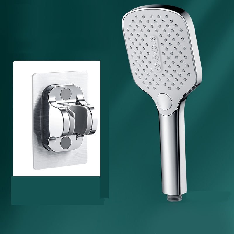 Rectangular Self-Cleaning Hand Shower Adjustable Spray Pattern Wall-Mount Hand Shower