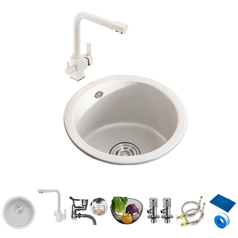 Drop-In Kitchen Bar Sink Quartz Kitchen Bar Sink with Drain Assembly