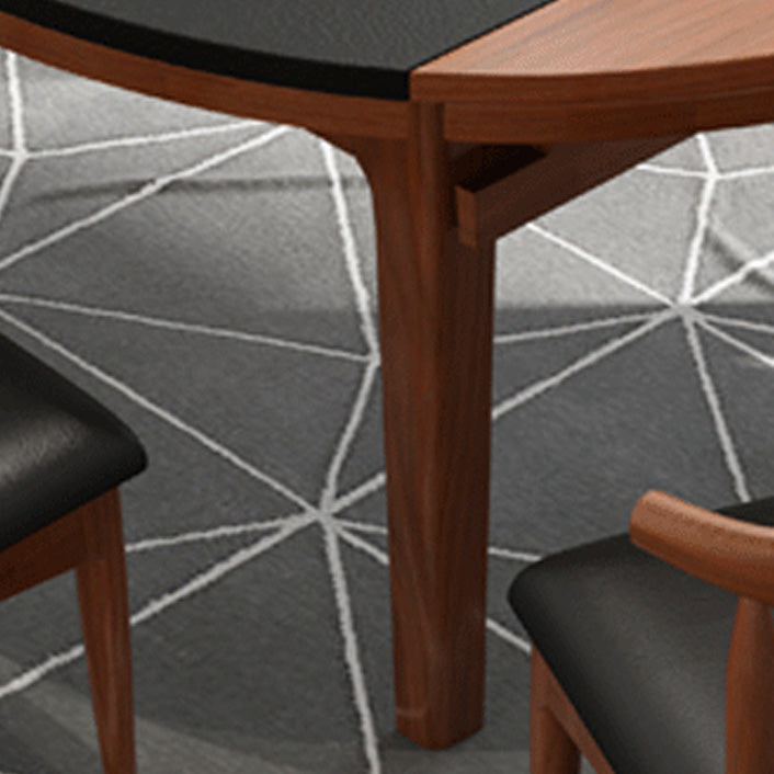 Contemporary Kitchen Dinner Table Solid Wood 4 Legs Dining Table