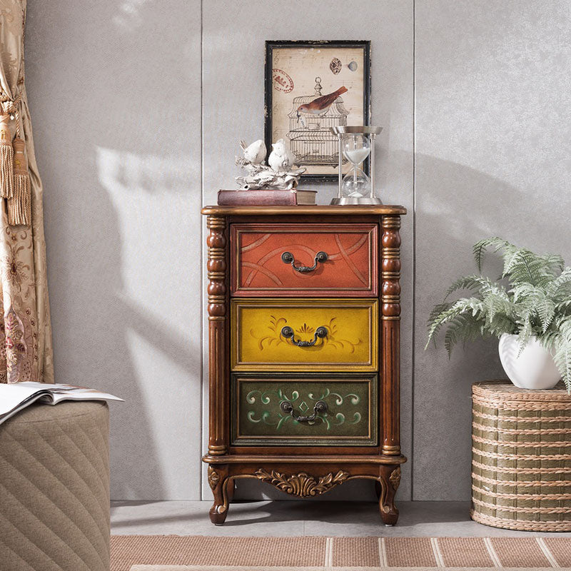 Traditional Vertical Lingerie Chest Wooden Storage Bachelor Chest for Bedroom
