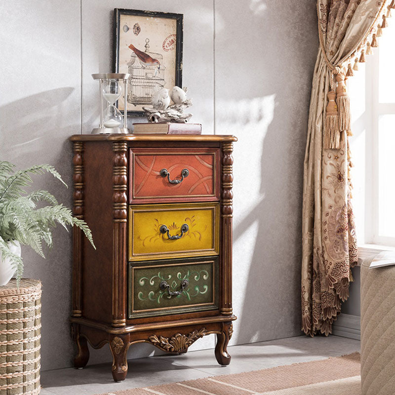 Traditional Vertical Lingerie Chest Wooden Storage Bachelor Chest for Bedroom