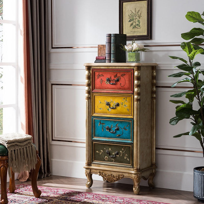 Traditional Vertical Lingerie Chest Wooden Storage Bachelor Chest for Bedroom