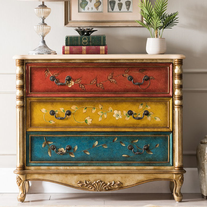 Traditional Vertical Dresser Wooden Storage Bachelor Chest for Bedroom