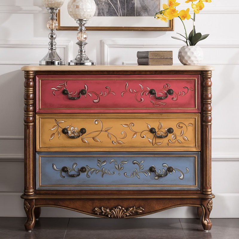 Traditional Vertical Dresser Wooden Storage Bachelor Chest for Bedroom