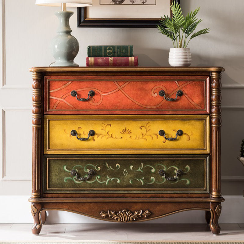 Traditional Vertical Dresser Wooden Storage Bachelor Chest for Bedroom