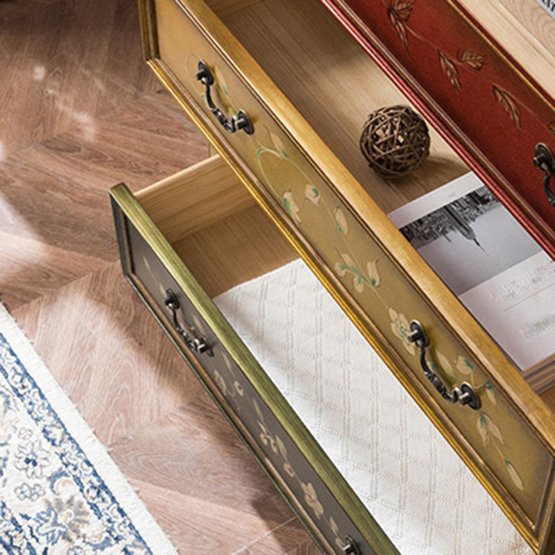 Traditional Vertical Dresser Wooden Storage Bachelor Chest for Bedroom