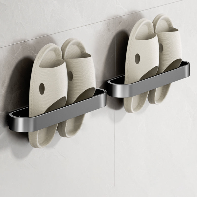 Minimalistic Bathroom Accessory Set Metal Slipper Rack/Towel Bar