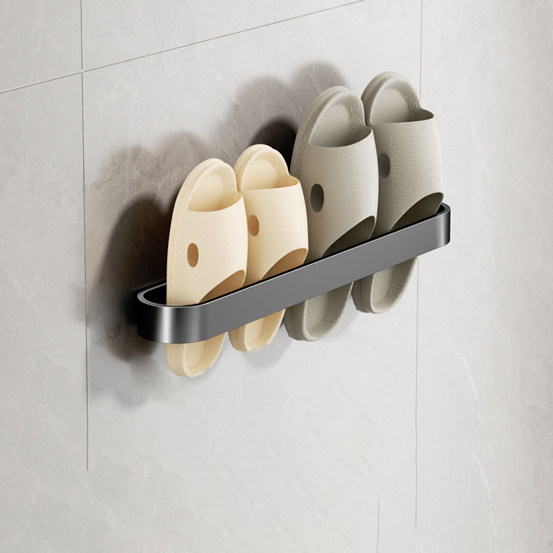 Minimalistic Bathroom Accessory Set Metal Slipper Rack/Towel Bar