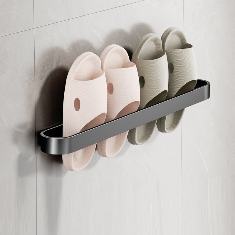 Minimalistic Bathroom Accessory Set Metal Slipper Rack/Towel Bar