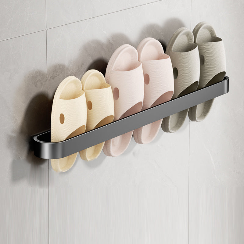 Minimalistic Bathroom Accessory Set Metal Slipper Rack/Towel Bar