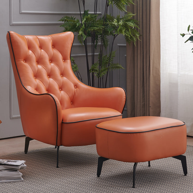 Tufted Cushions Side Chair Arms Included Lounge Chair for Living Room