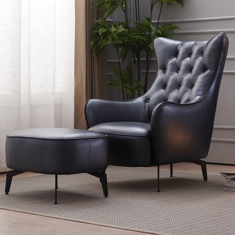 Tufted Cushions Side Chair Arms Included Lounge Chair for Living Room