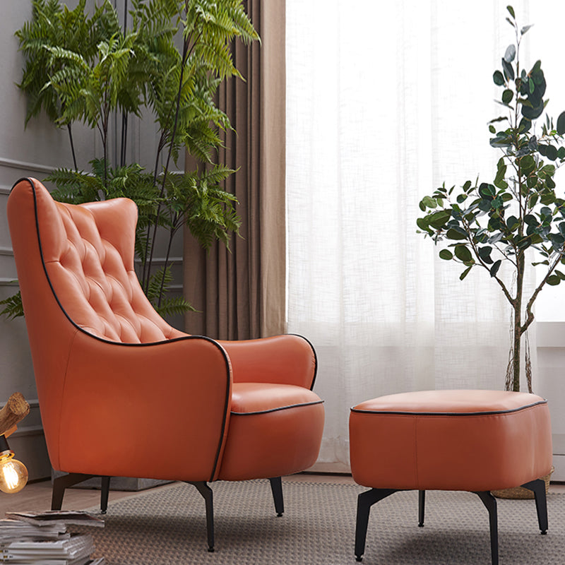 Tufted Cushions Side Chair Arms Included Lounge Chair for Living Room