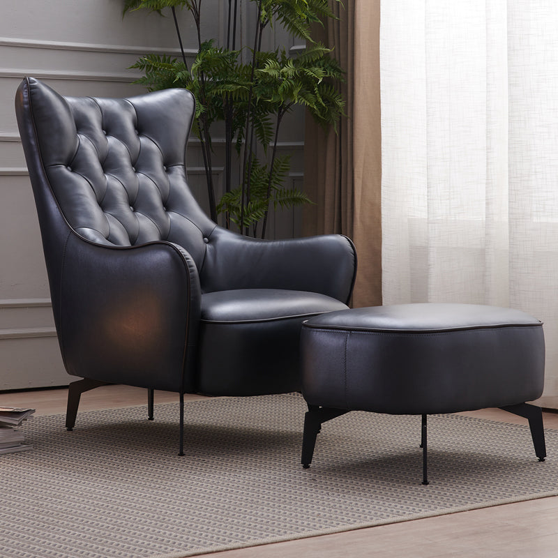 Tufted Cushions Side Chair Arms Included Lounge Chair for Living Room