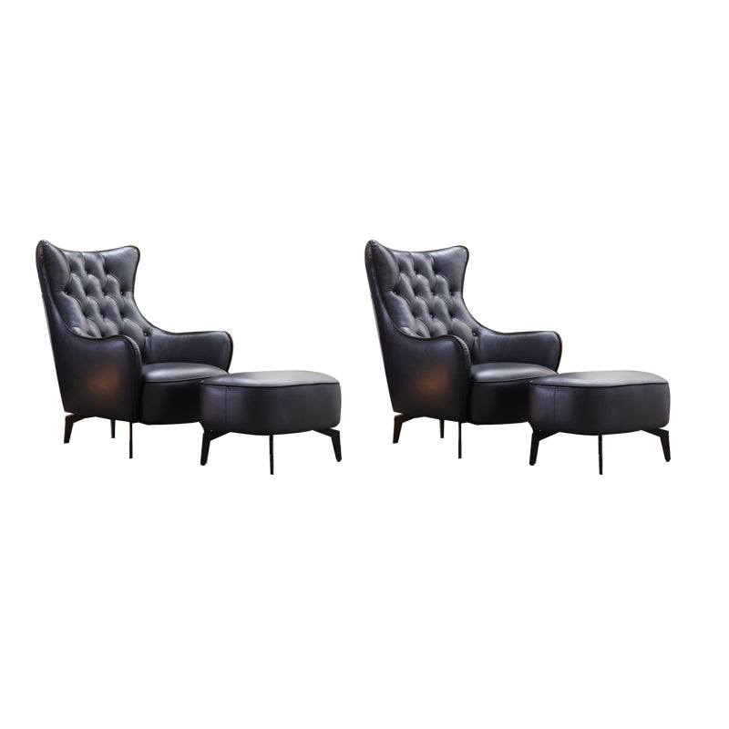 Tufted Cushions Side Chair Arms Included Lounge Chair for Living Room
