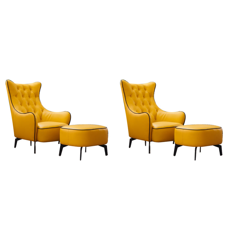 Tufted Cushions Side Chair Arms Included Lounge Chair for Living Room