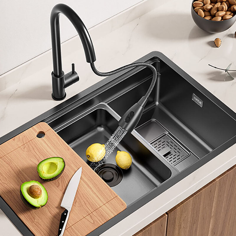 Stainless Steel Kitchen Sink Undermount 1-Bowl Kitchen Sink with Cutting-Board