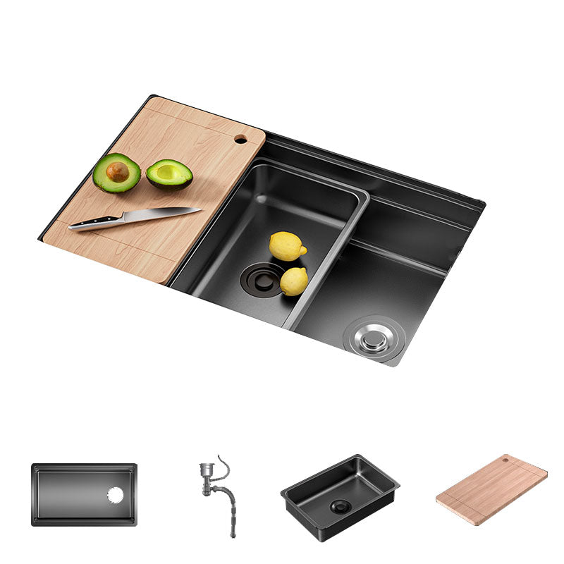 Stainless Steel Kitchen Sink Undermount 1-Bowl Kitchen Sink with Cutting-Board