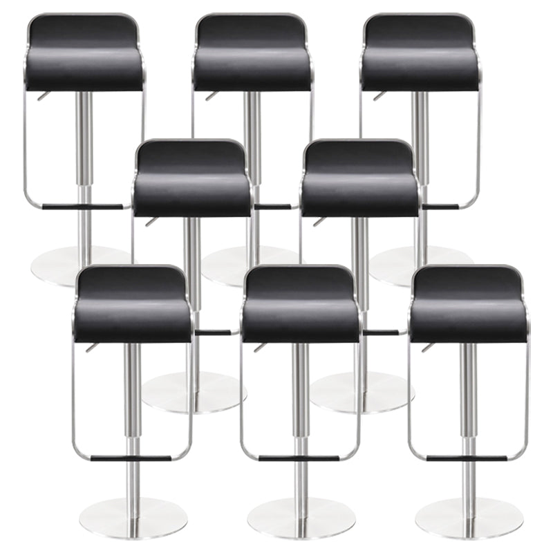 Faux Leather Indoor Counter Chair Contemporary Metal Legs Bar Stools