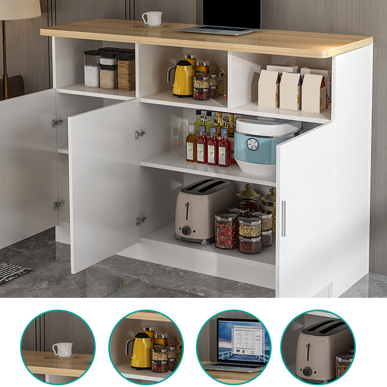 Modern Style Bar Dining Table Rectangle Wood Bar Table for Kitchen