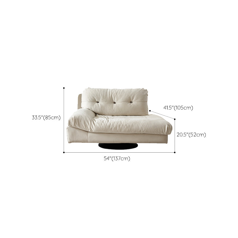 Modern Chaise Square Arms Chaise Lounge Couch for Living Room