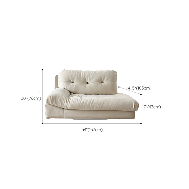 Modern Chaise Square Arms Chaise Lounge Couch for Living Room