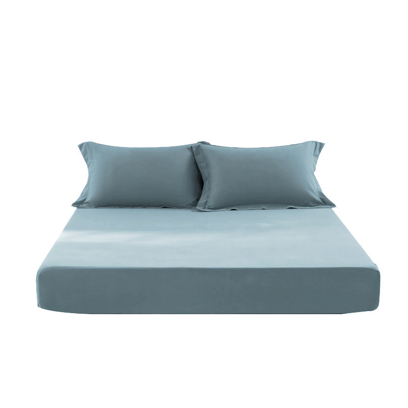 Sheet Sets Cotton Solid Color Wrinkle Resistant Super Soft Breathable Bed Sheet Set