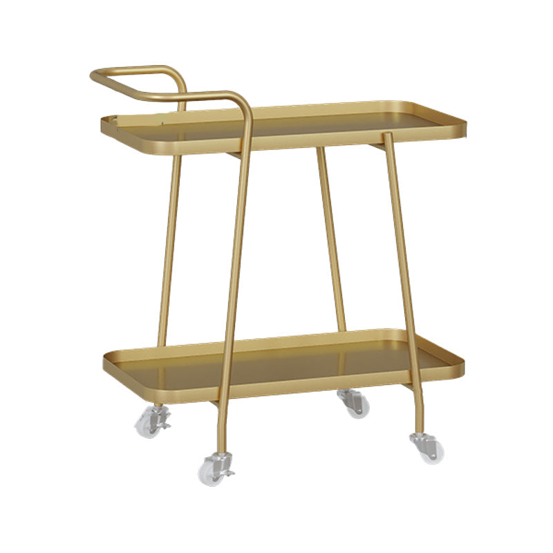 22"H Contemporary Corner Table Metal Double Tier Accent Side Table