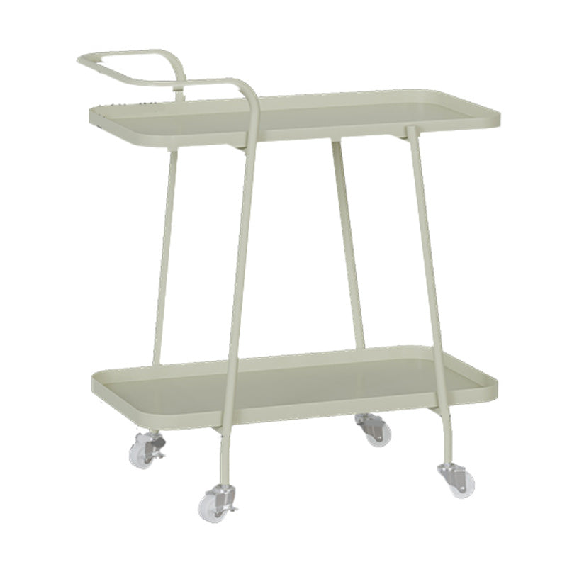 22"H Contemporary Corner Table Metal Double Tier Accent Side Table