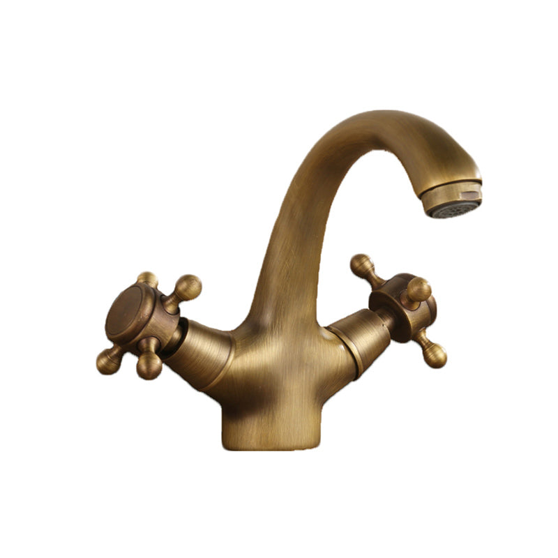 Knob Handle Wide Spread Bathroom Faucet Industrial Lavatory Faucet