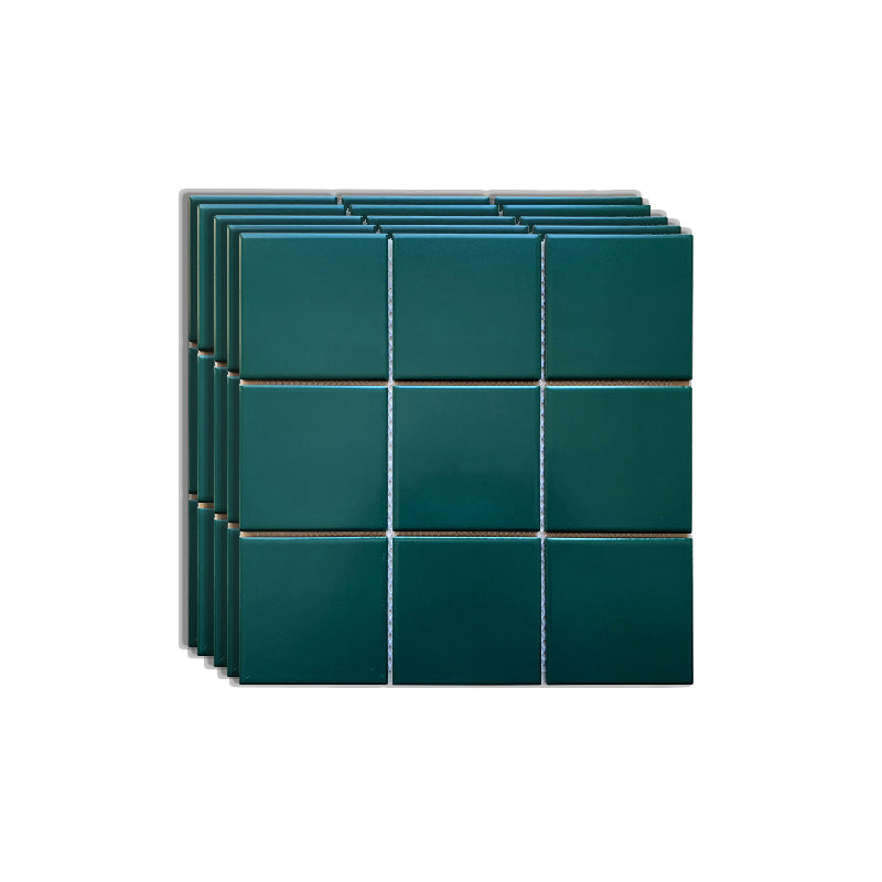 Grid Mosaic Sheet Wall Mixed Material Square Glazed Pressed Floor Tile