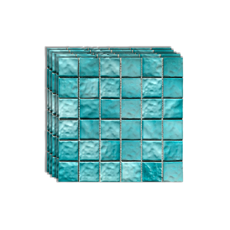 Grid Mosaic Sheet Wall Mixed Material Square Glazed Pressed Floor Tile