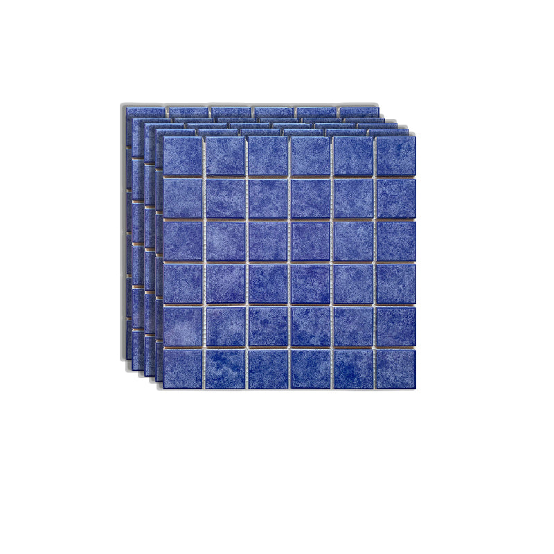 Grid Mosaic Sheet Wall Mixed Material Square Glazed Pressed Floor Tile