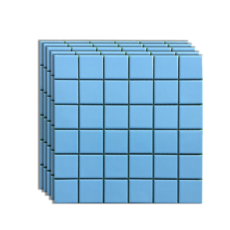 Grid Mosaic Sheet Wall Mixed Material Square Glazed Pressed Floor Tile