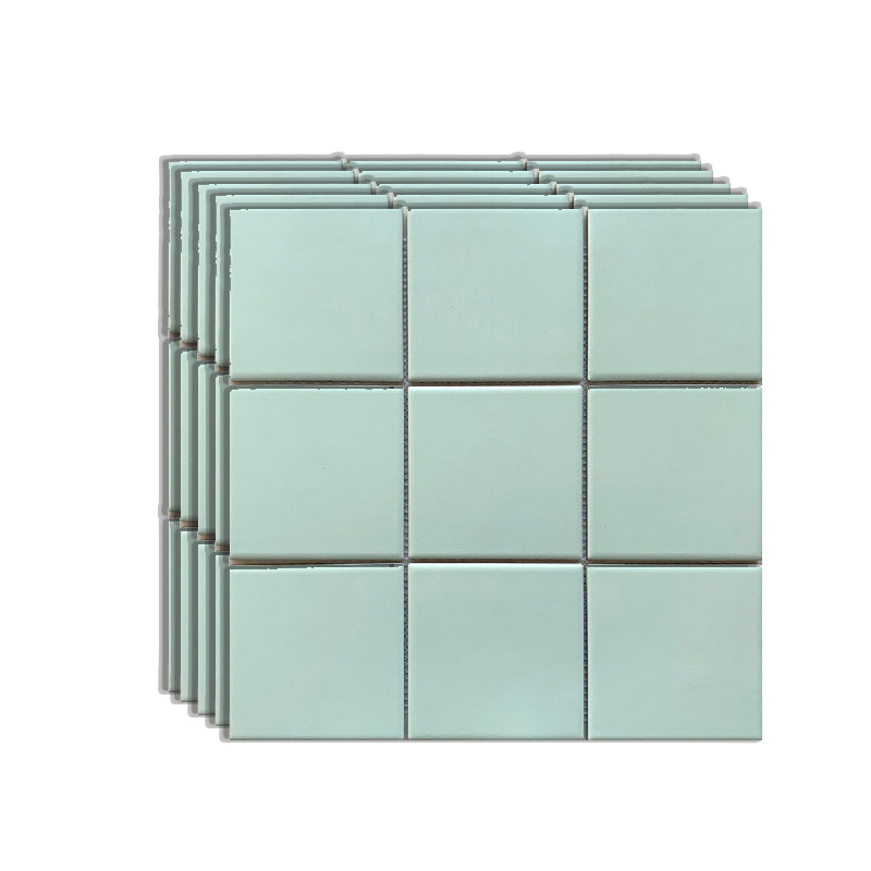 Grid Mosaic Sheet Wall Mixed Material Square Glazed Pressed Floor Tile