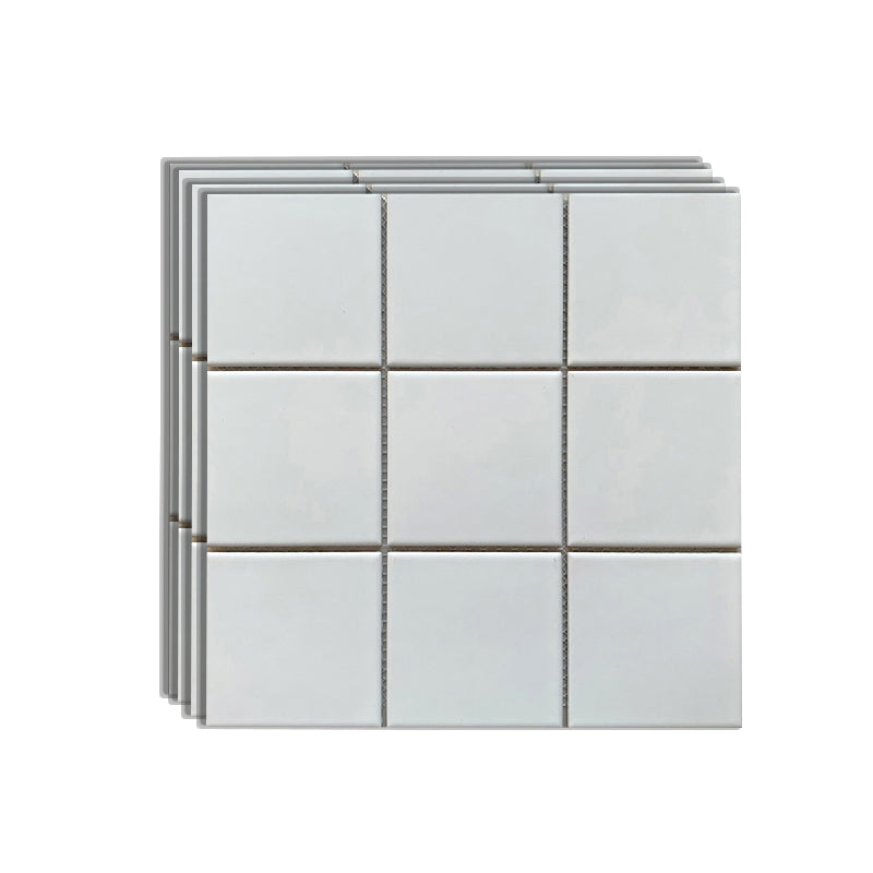 Grid Mosaic Sheet Wall Mixed Material Square Glazed Pressed Floor Tile