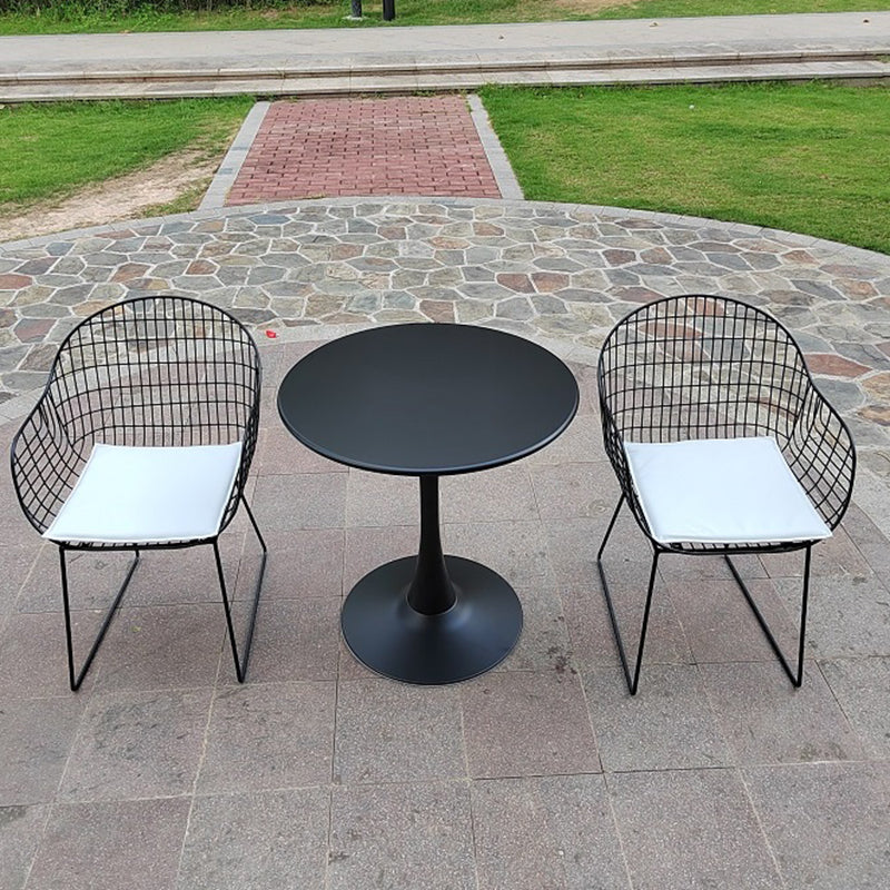 1/2/3/4/5 Pieces Bistro Table Set Modern Metal Patio Dining Table Set
